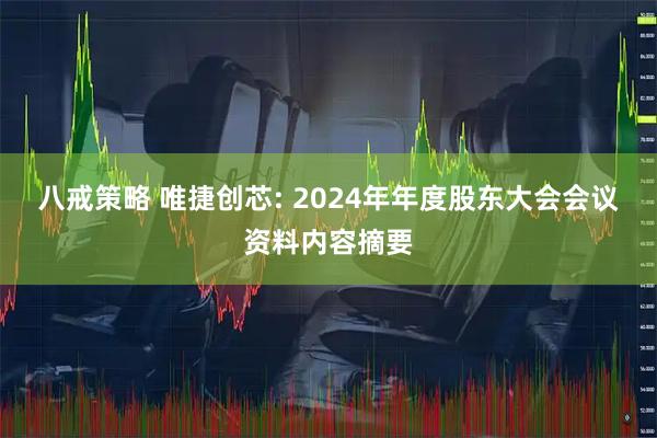 八戒策略 唯捷创芯: 2024年年度股东大会会议资料内容摘要