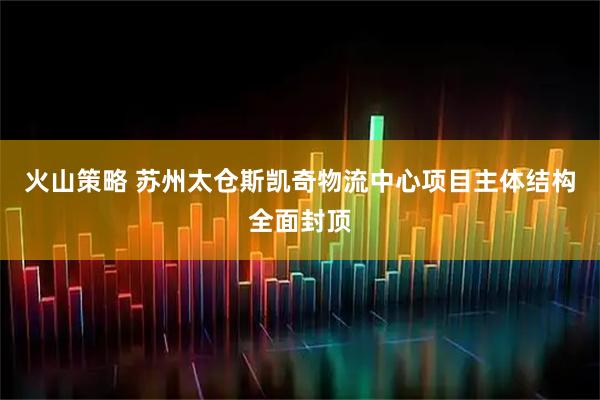 火山策略 苏州太仓斯凯奇物流中心项目主体结构全面封顶