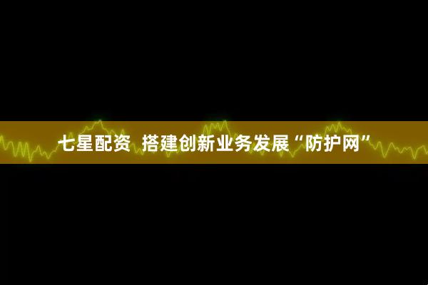 七星配资  搭建创新业务发展“防护网”